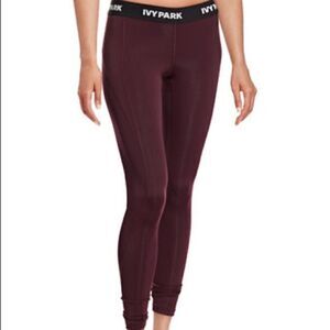 Ivy Park Low-rise Logo Full-length Leggings-red-small